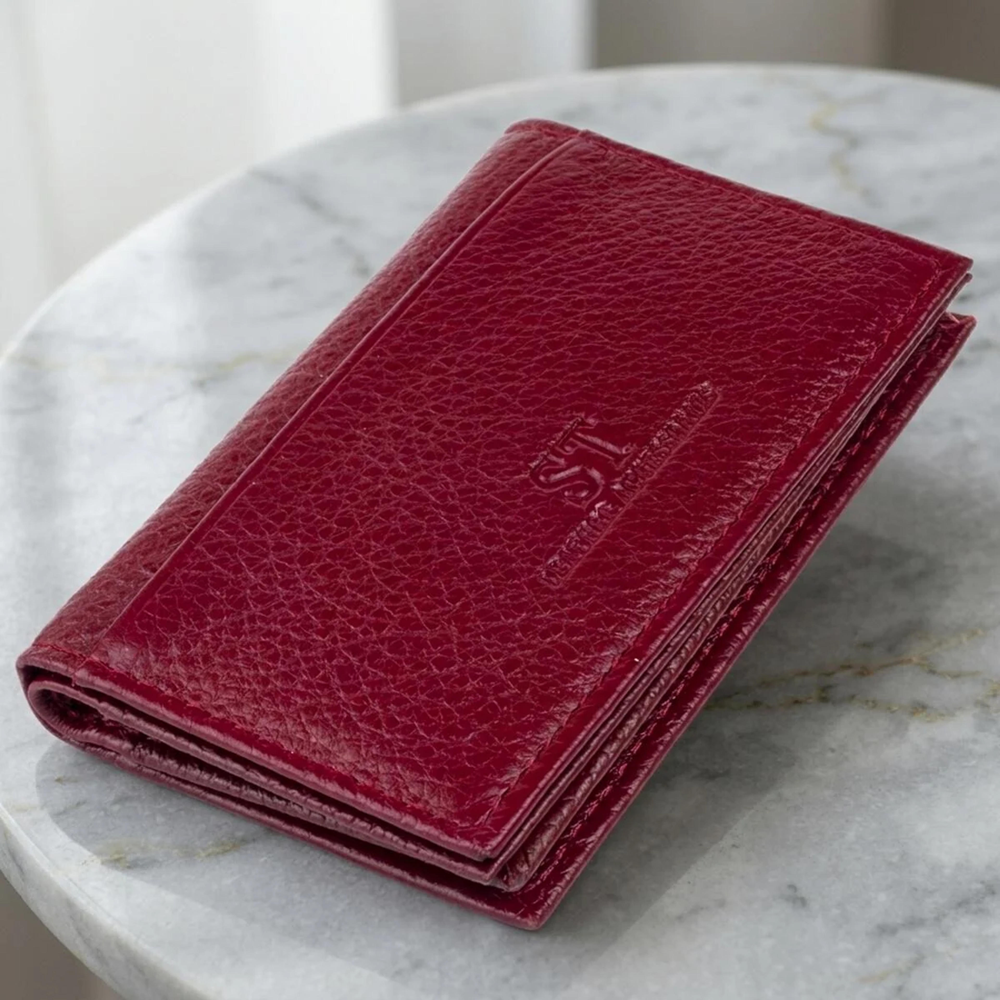 Візитниця-книжка ST Leather 19218 Бордова