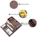 Кошелек женский ST Leather 18431 (S9001A) лакированная кожа Коричневый thumbnail 7