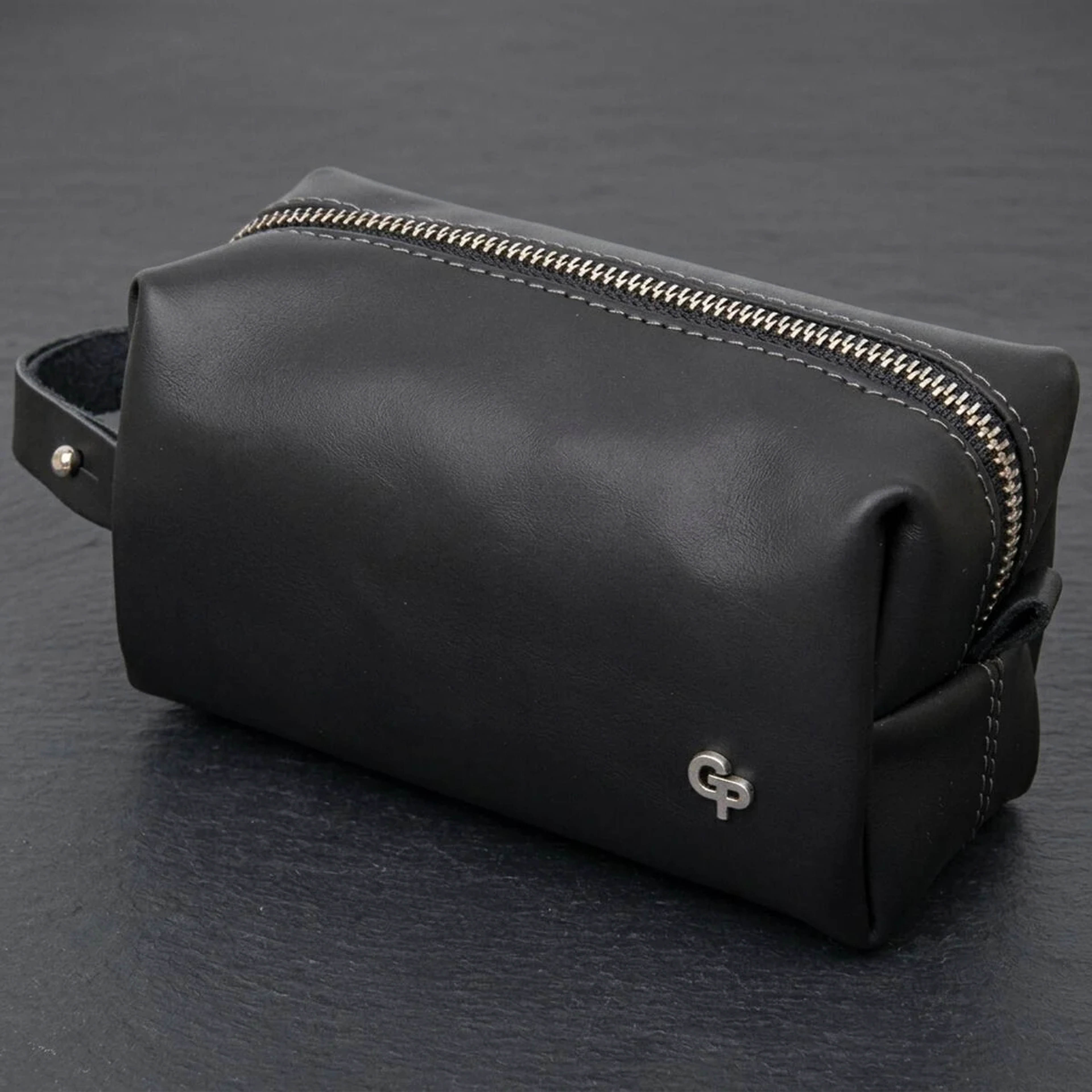 Кожаная косметичка для мужчин GRANDE PELLE 11507 Черный