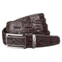 Ремінь-автомат CROCODILE LEATHER 18171 з натуральної шкіри крокодила Коричневий thumbnail 5