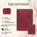 Кредитниця Tony Perotti натуральна шкіра Cortina 5046 rosso (90300) Червона thumbnail 3
