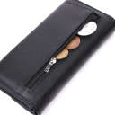 Кожаный женский кошелек с геометрическим клапаном ST Leather 22546 Черный thumbnail 7