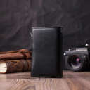 Кожаный женский кошелек в три сложения ST Leather 22488 Черный thumbnail 9