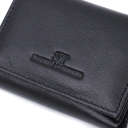 Удобный компактный кошелек с монетницей из натуральной кожи ST Leather 22742 Черный thumbnail 5