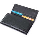 Лакований шкіряний гаманець з блоком для кредитних карток ST Leather 22683 Чорний thumbnail 11