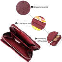 Женский кошелек среднего размера из натуральной кожи ST Leather 22551 Бордовый thumbnail 4