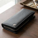 Вертикальный кошелек кожаный женский ST Leather 19274 Черный thumbnail 1