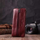 Шкіряна ключниця на блискавці ST Leather 22558 Бордовий thumbnail 8