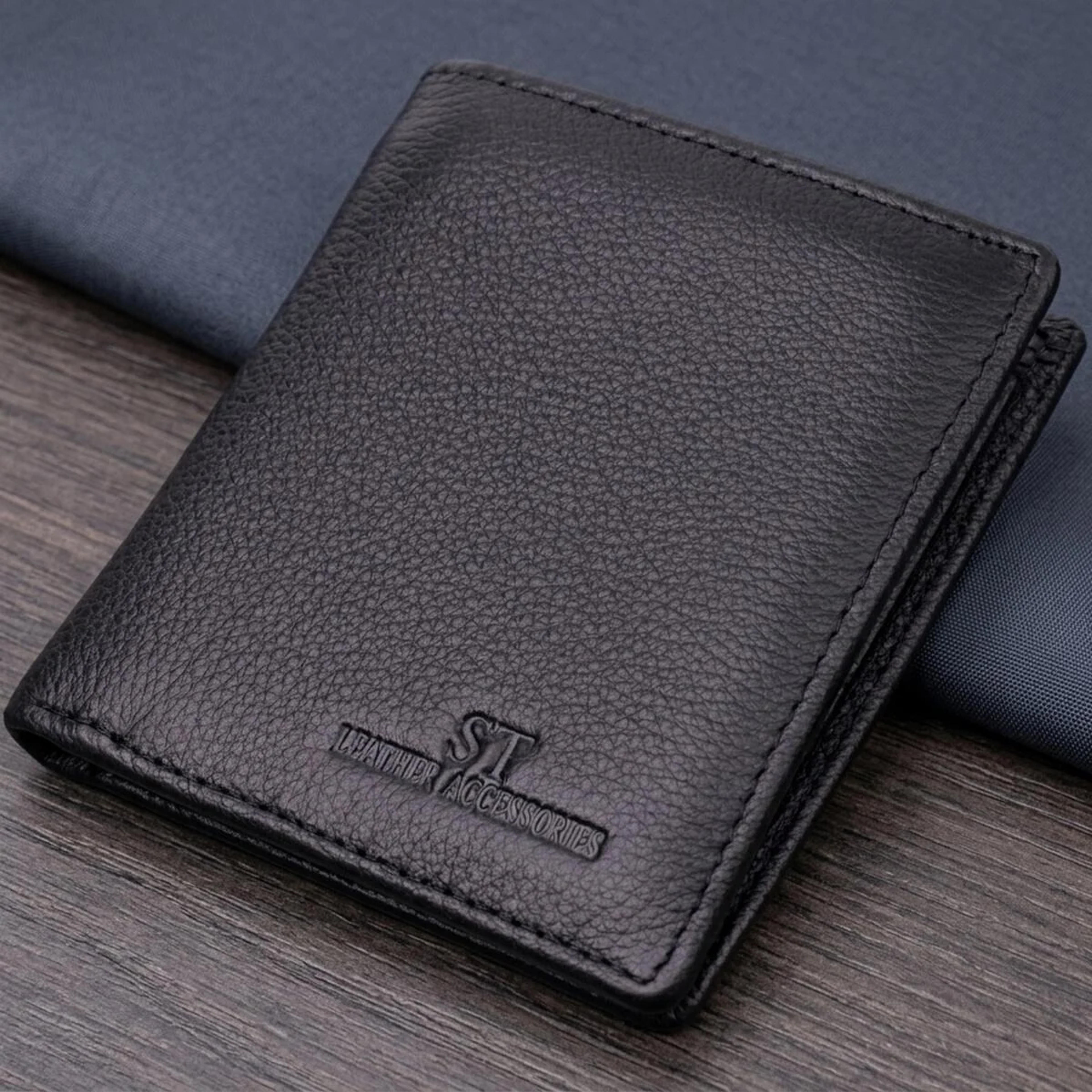 Жіночий гаманець в класичному чорному кольорі ST Leather 19466 Чорний