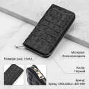Гаманець-клатч CROCODILE LEATHER 18012 з натуральної шкіри крокодила Чорний thumbnail 3