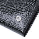 Жіночий гаманець із натуральної лакованої шкіри ST Leather 22679 Чорний thumbnail 5