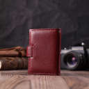 Практична візитниця з натуральної шкіри ST Leather 22468 Бордовий thumbnail 10