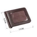 Зручний чоловічий Затискач для купюр ST Leather 18938 Коричневий thumbnail 3
