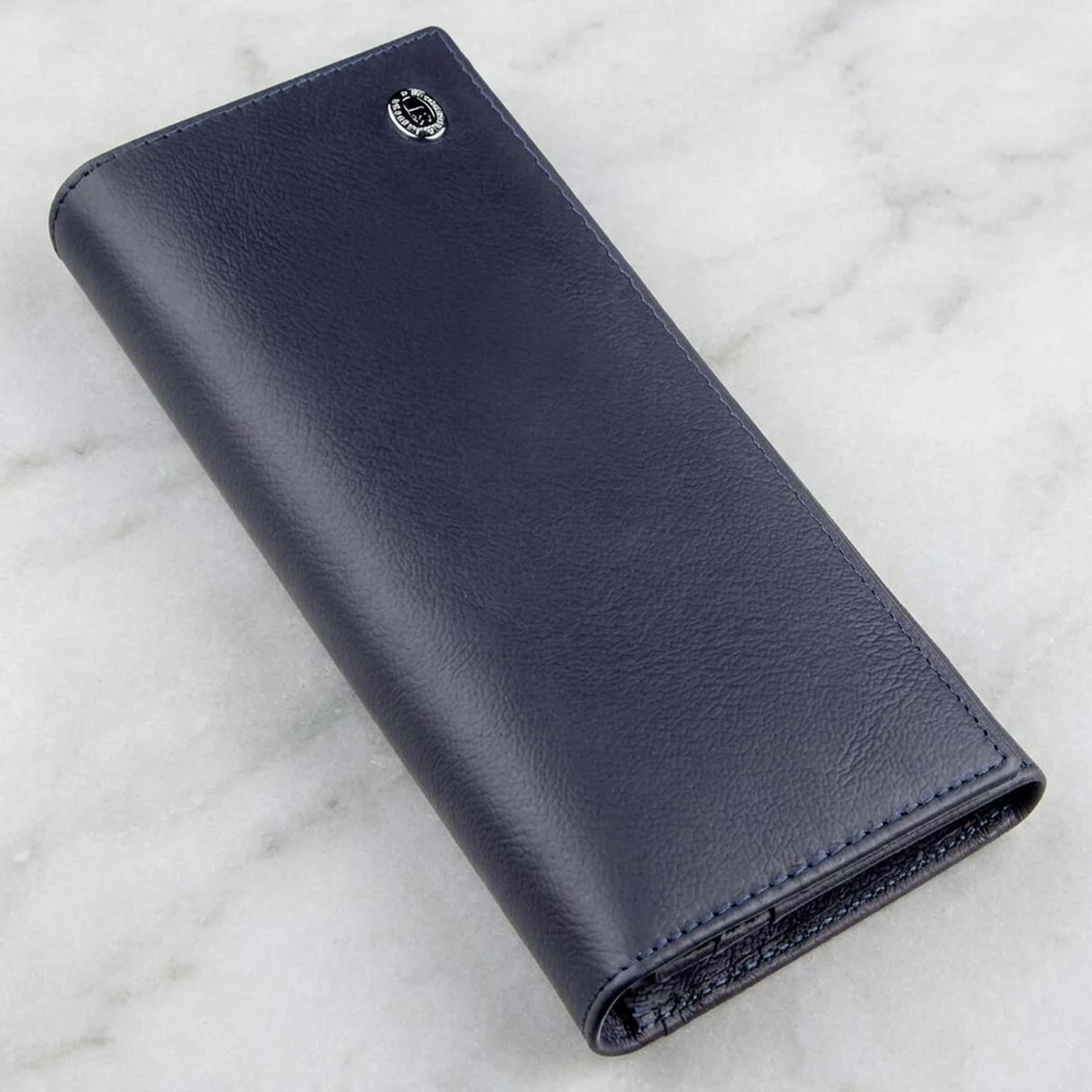 Жіночий гаманець з зовнішнім відділенням ST Leather 18895 Синій