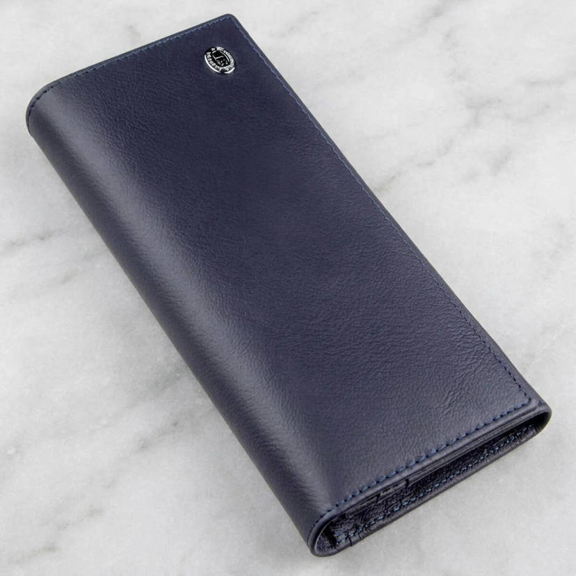 Жіночий гаманець з зовнішнім відділенням ST Leather 18895 Синій