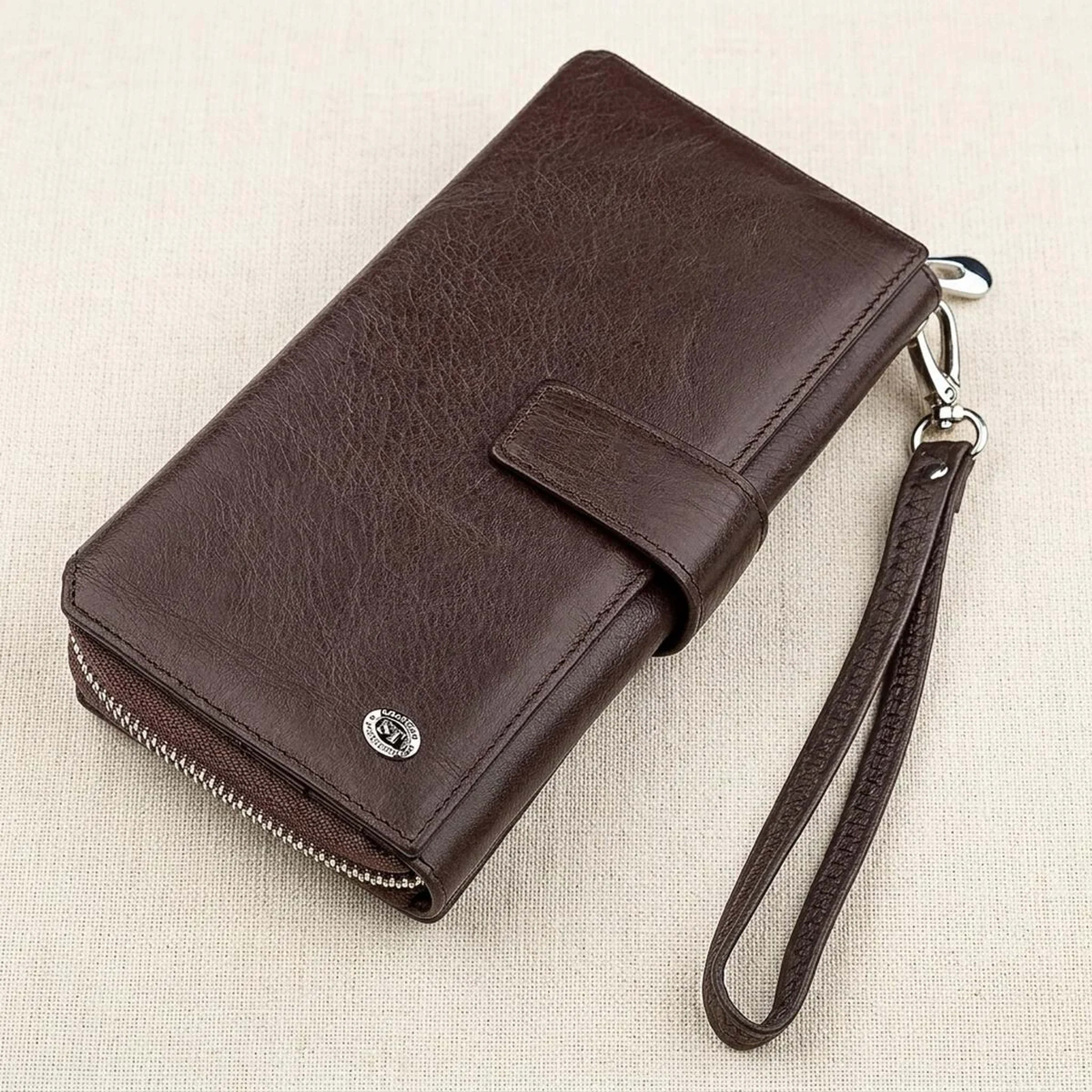 Гаманець жіночий ST Leather 18457 (SТ228) з натуральної шкіри Коричневий