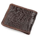 Портмоне CROCODILE LEATHER 18229 з натуральної шкіри крокодила Коричневе thumbnail 2