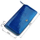 Кошелек женский ST Leather 18435 (S7001A) лакированный Синий thumbnail 6
