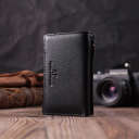 Кожаный женский кошелек в три сложения ST Leather 22488 Черный thumbnail 8