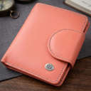 Стильний шкіряний гаманець з монетницею зовні ST Leather 19458 Помаранчевий thumbnail 1