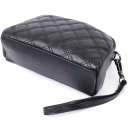 Женская сумка прошита ромбами на лицевой стороне из натуральной кожи Vintage 22807 Черный thumbnail 7