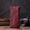 Шкіряна ключниця на блискавці ST Leather 22558 Бордовий thumbnail 9