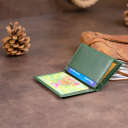 Візитниця-книжка ST Leather 19215 Зелена thumbnail 15
