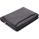 Оригинальная папка с блокнотом из гладкой натуральной кожи Tony Perotti 20850_1 (1278L nero) Черный thumbnail 5