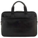Чоловічий портфель з натуральної шкіри Tony Perotti Italico 7044-40 nero (90641) Чорний thumbnail 1