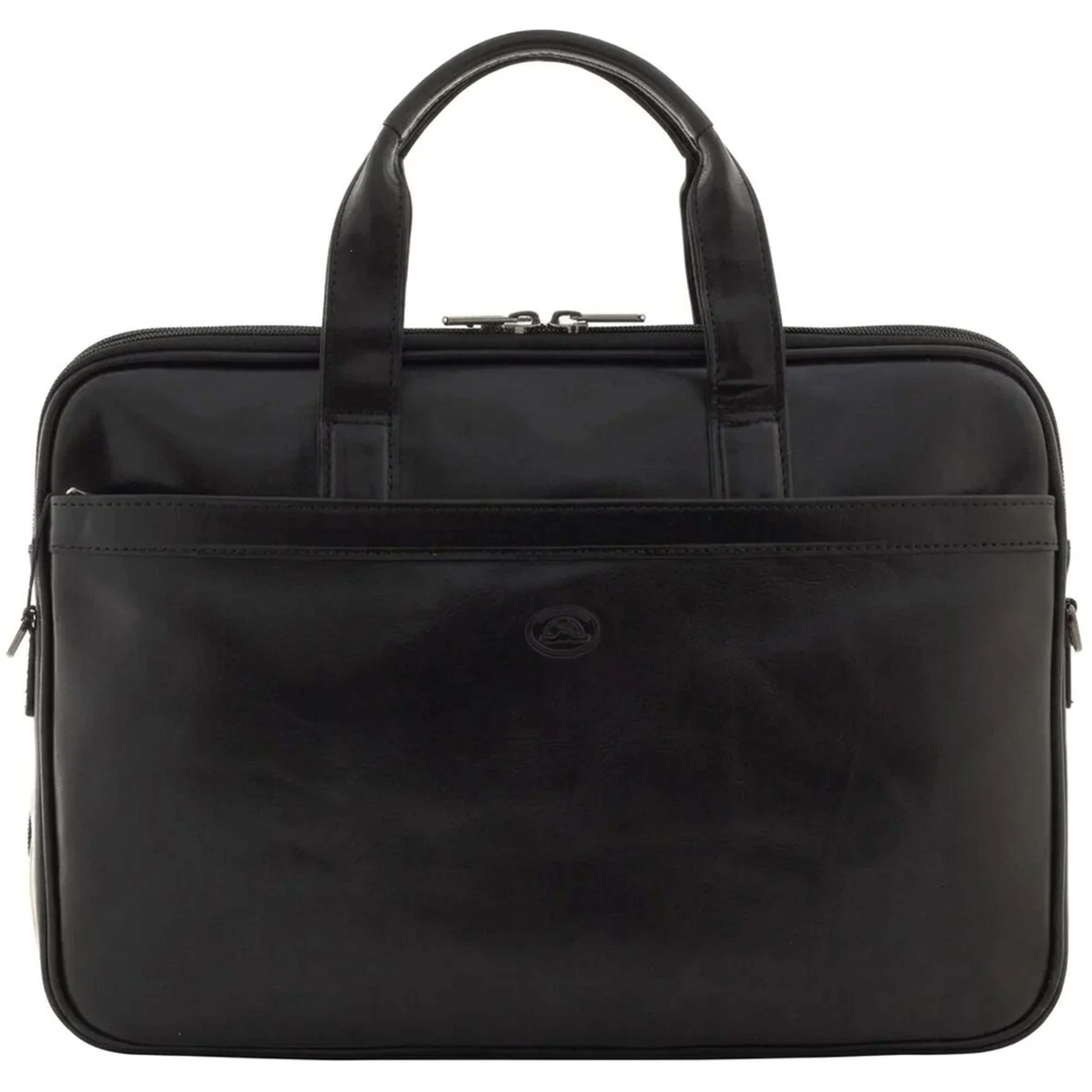 Чоловічий портфель з натуральної шкіри Tony Perotti Italico 7044-40 nero (90641) Чорний
