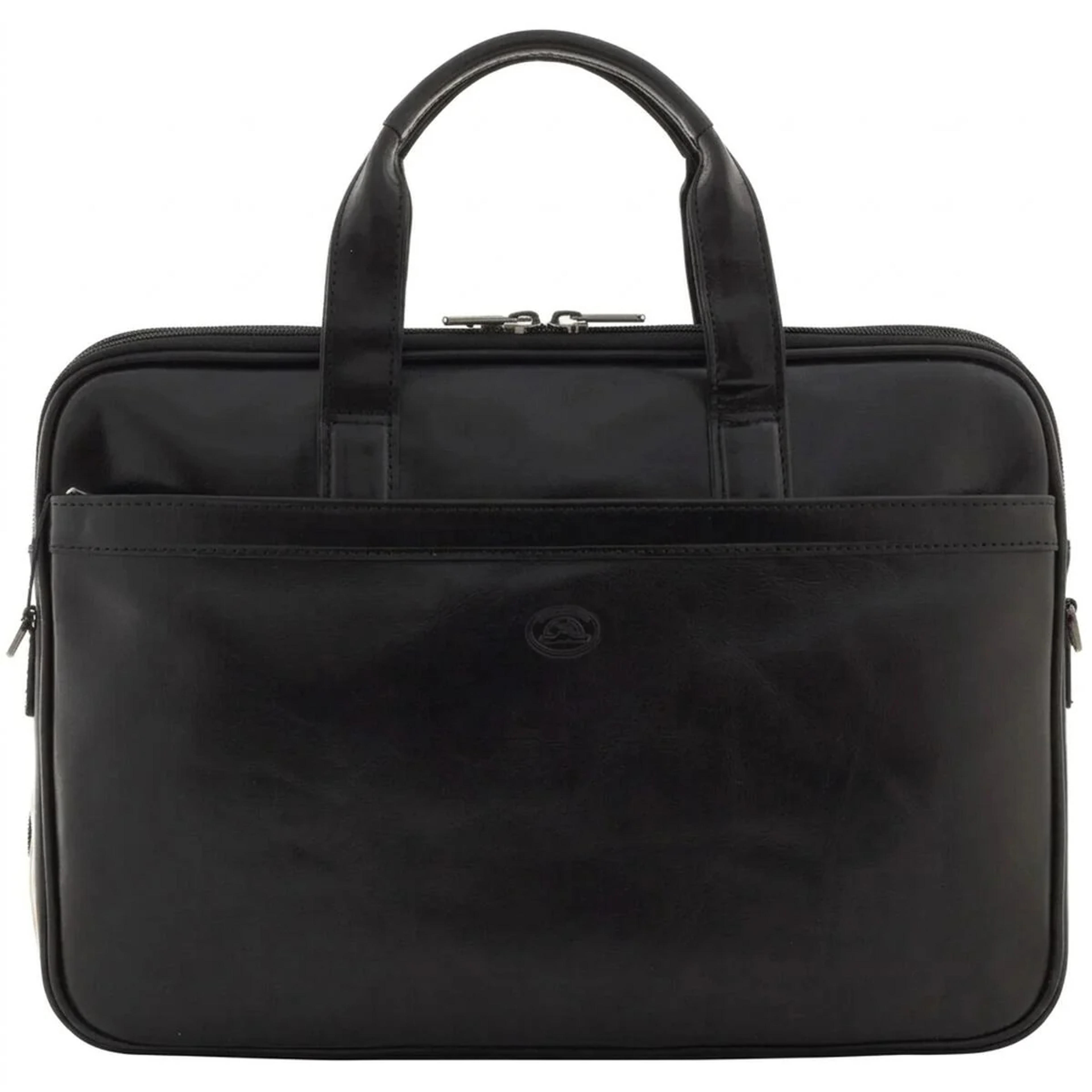 Чоловічий портфель з натуральної шкіри Tony Perotti Italico 7044-40 nero (90641) Чорний