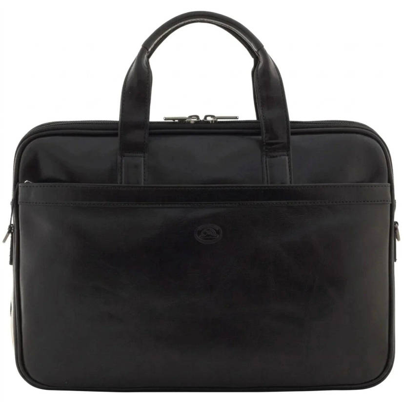 Чоловічий портфель з натуральної шкіри Tony Perotti Italico 7044-40 nero (90641) Чорний