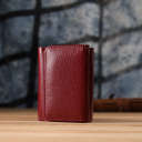 Компактный кошелек удобного формата из натуральной кожи ST Leather 23077 Бордовый thumbnail 14