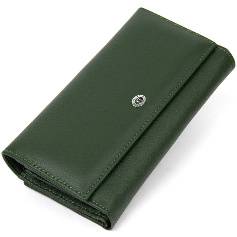 Оригинальный женский кошелек ST Leather 19389 Зеленый