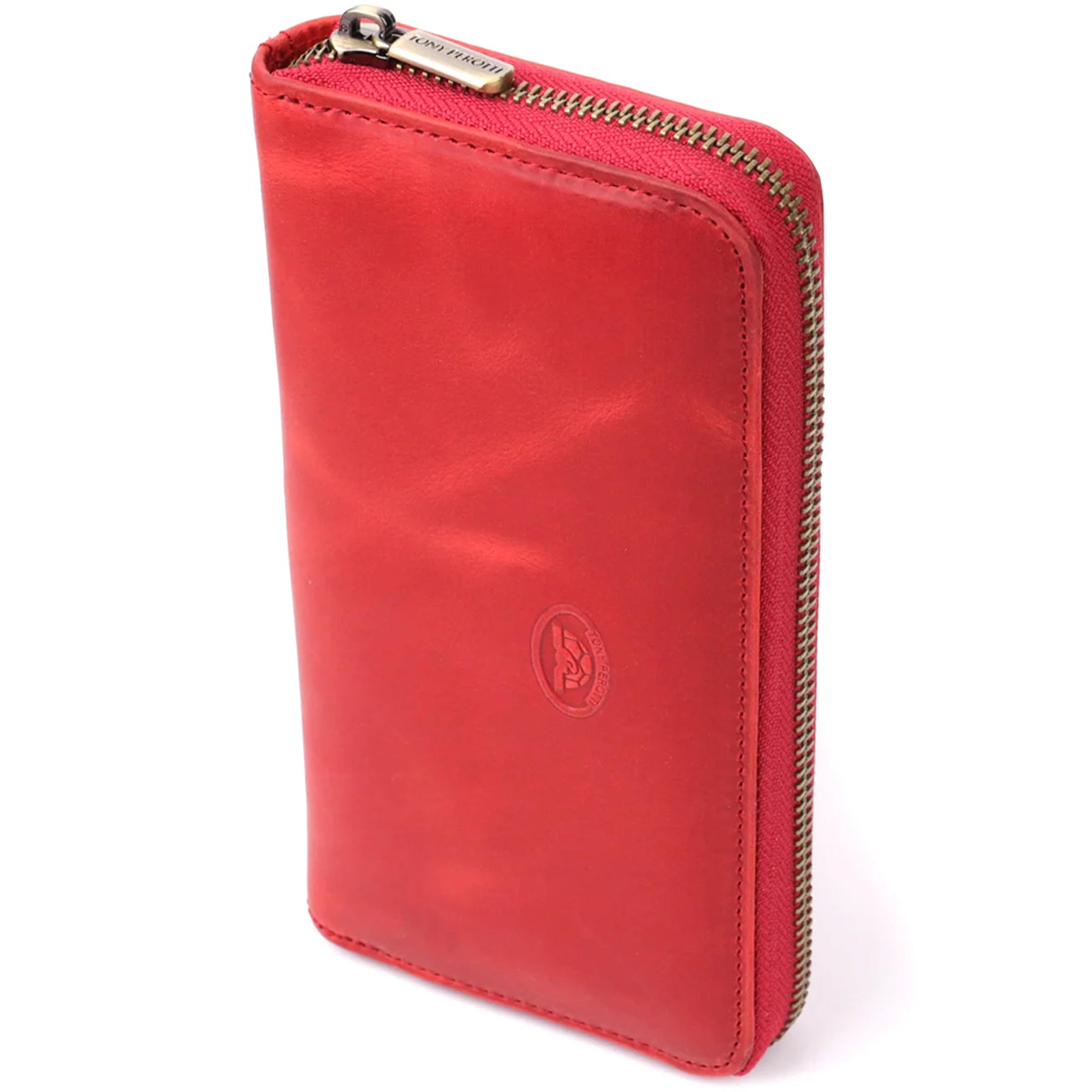 Жіночий гаманець з матової натуральної шкіри Tony Perotti 20834_1 (2250 rosso) Червоний