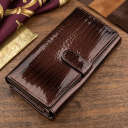 Кошелек женский ST Leather 18431 (S9001A) лакированная кожа Коричневый thumbnail 3