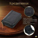 Кредитниця Tony Perotti натуральна шкіра Italico 1582 nero (90530) Чорна thumbnail 3