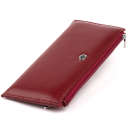 Горизонтальний тонкий гаманець зі шкіри жіночий ST Leather 19326 Бордовий thumbnail 5