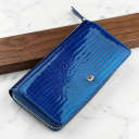 Кошелек женский ST Leather 18435 (S7001A) лакированный Синий thumbnail 1