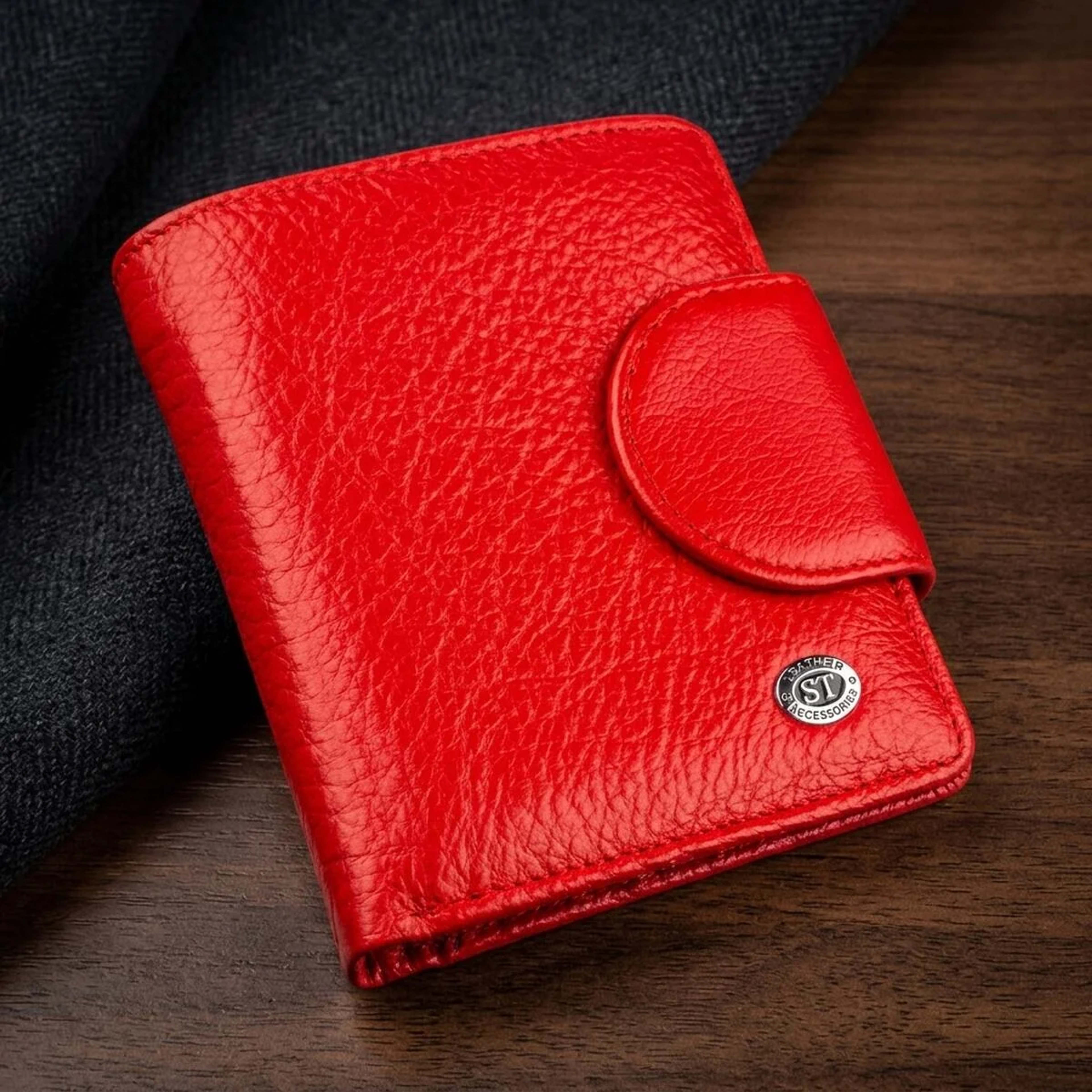 Оригінальний жіночий гаманець ST Leather 18923 Червоний