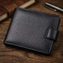 Невеликий місткий гаманець із натуральної шкіри ST Leather 22456 Чорний thumbnail 4