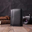 Шкіряний лаконічний гаманець для жінок ST Leather 22506 Чорний thumbnail 13