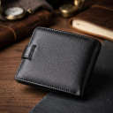 Горизонтальне чоловіче портмоне з натуральної шкіри ST Leather 22487 Чорний thumbnail 4