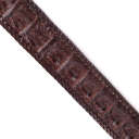 Ремінь-автомат CROCODILE LEATHER 18171 з натуральної шкіри крокодила Коричневий thumbnail 13