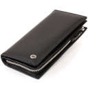 Вертикальный кошелек кожаный женский ST Leather 19274 Черный thumbnail 5