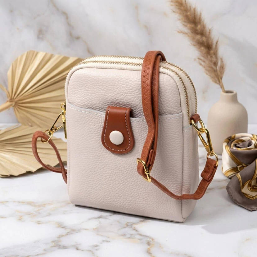 Стильна сумка трапеція для жінок із натуральної шкіри Vintage 22270 Біла