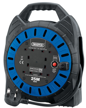 230V Four Socket Cable Reel (25M)