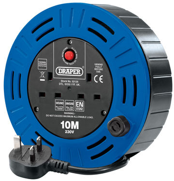 230V Twin Socket Cable Reel (10M)