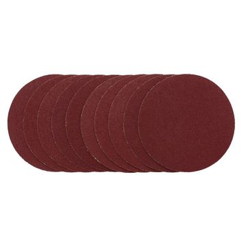 Sanding Discs, 125mm, Hook & Loop, 80G (Pack of 10)