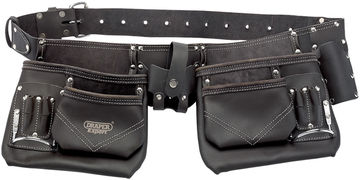 Oil-Tanned leather Double Pouch Tool Belt